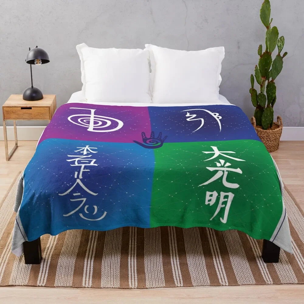 

Reiki Symbols Throw Blanket Soft Big Fashion Sofas Blankets