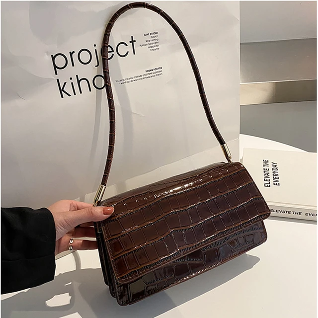 Real Crocodile Leather Bag For Women Black/red/green/orange Handbag  Business Female Shoulder Bag Mobile Phone Pocket 2022 Last - Top-handle Bags  - AliExpress