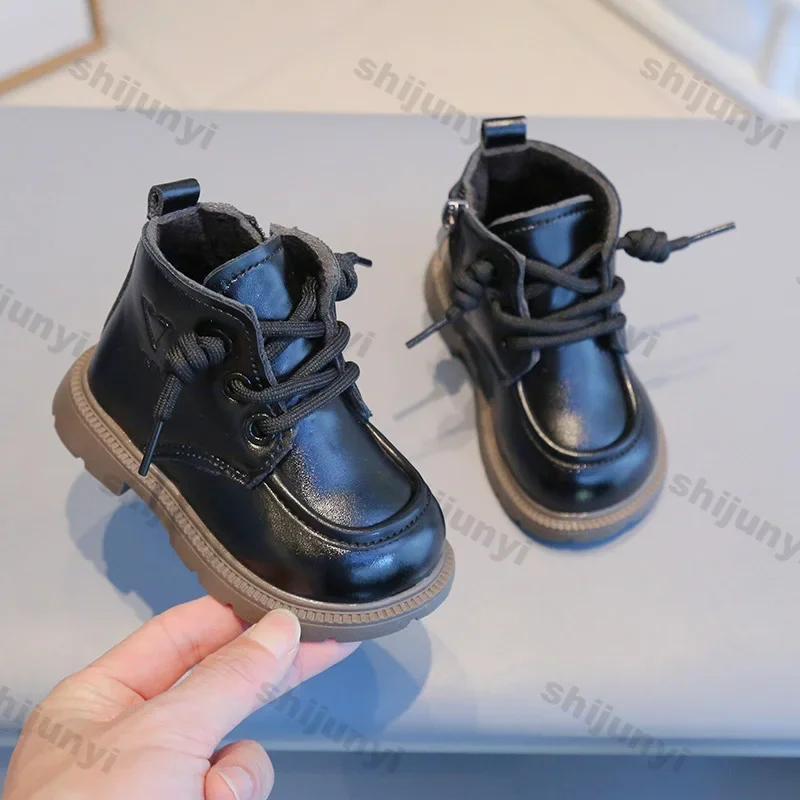 Winter Baby Walking Cotton Shoes Boys Girls Warm Plush Toddler Boots Kids Fashion Anti-slip Sneakers Baby Waterproof Ankle Boots