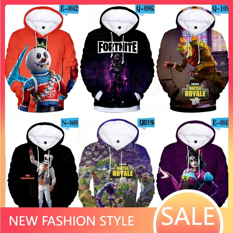 Fortnite Battle Royale Victory Game Felpe Con Cappuccio 3D Abbigliamento Uomo Felpa Harajuku Kids Hero Child Top Ragazzi Ragazze Top