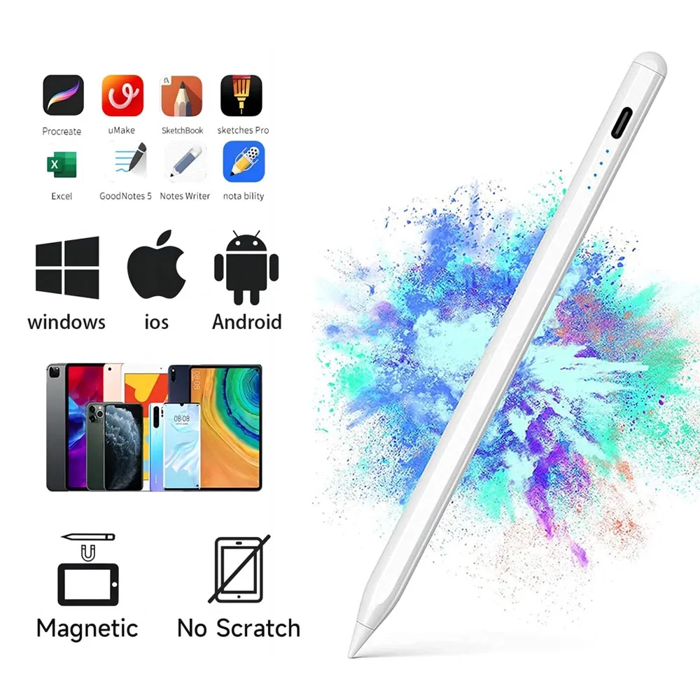 Para Ipad Lápiz Lápiz Óptico Para Apple Pencil Touch Pen Para Teléfono Ipad  Pro Samsung Huawei Xiaomi Lápiz Tablet Móvil Ios Android