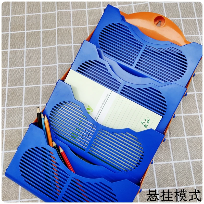 Hangable and minimalist Magazine Storage And Organization Shelf Desktop Bookshelf Dust-Proof Storage Book Box For Writer