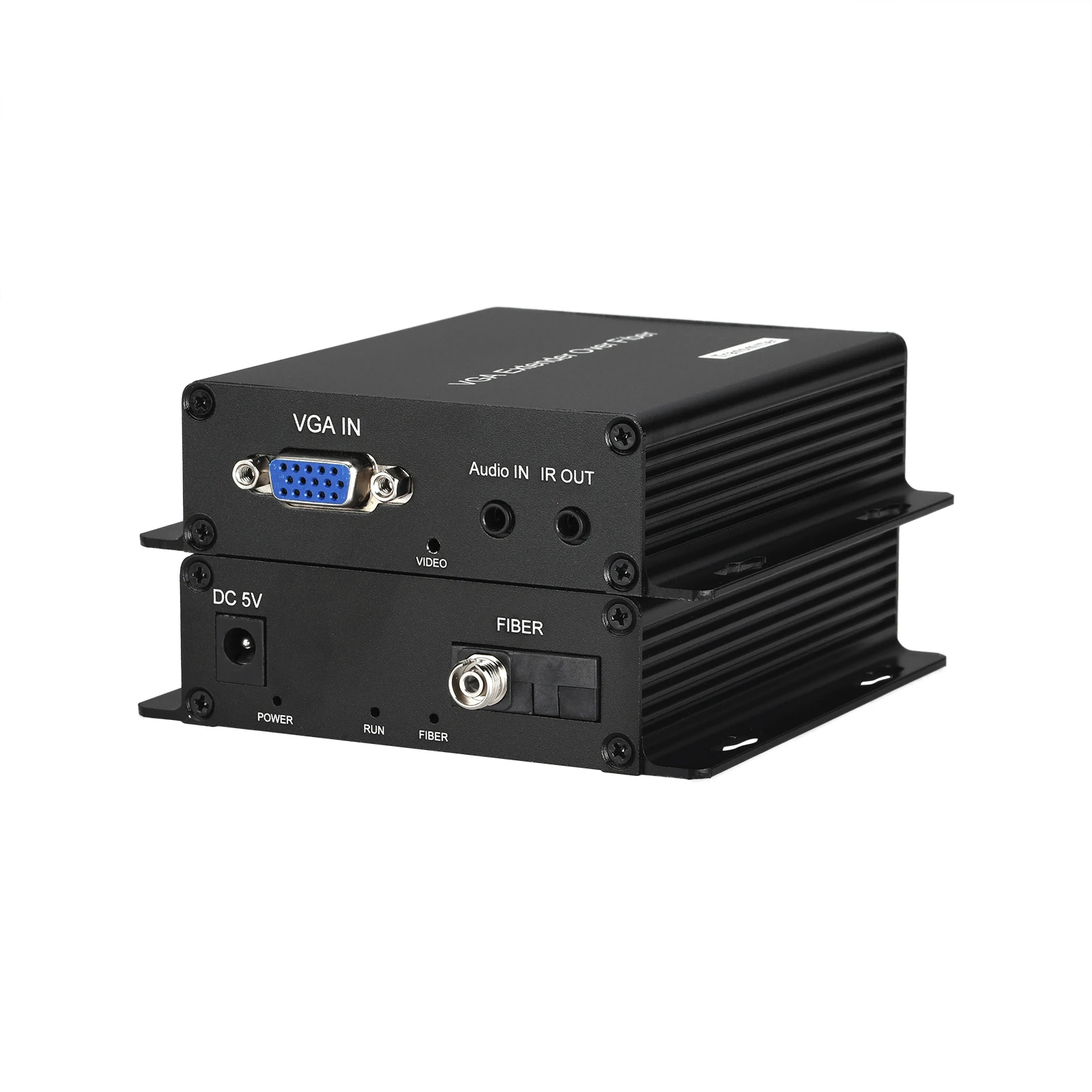 1 Channel Forward Audio ,1 Channel Reverse IR ,Single fiber Single mode VGA Extender Over Fiber