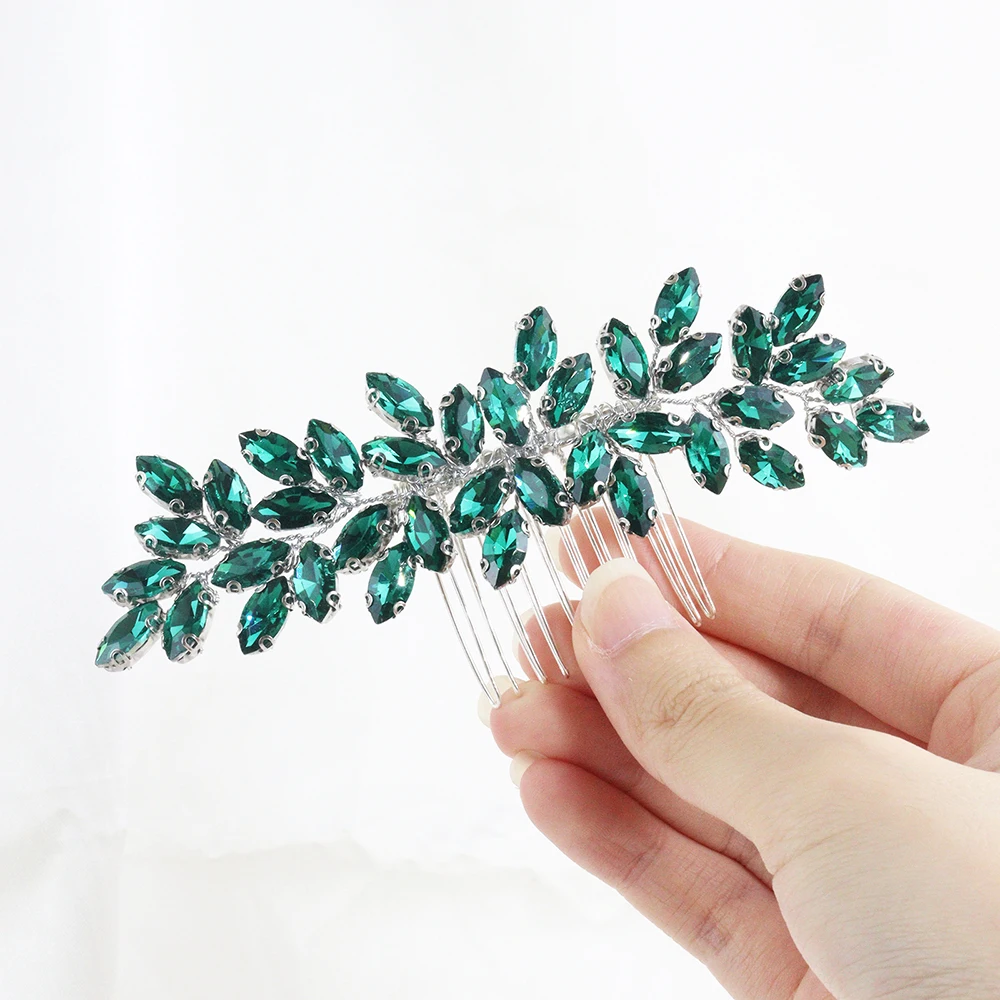 Full Rhinestone Hair Comb Bride Headdress for Wedding Hair Accessories Elegant Women Handmade Headband Bridal Headwear hair accessories bridal hair accessories crown headband bridal jewelry set