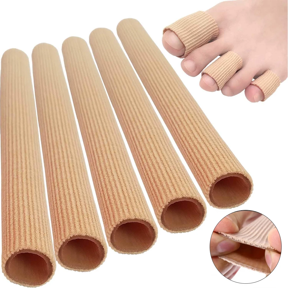 

Toe Cushion Fabric Toe Tubes Finger Fabric Protector for Corns, Blisters, Calluses, Hammer Toes and Fingers Protectors Foot Care