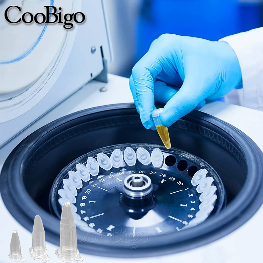 0.2-10ML Garden Seed Storage Centrifuge Tube Plastic Bottles Container Cap Science Laboratory Test Accessories Clear 50pcs plastic storage bottle,plastic storage tubes