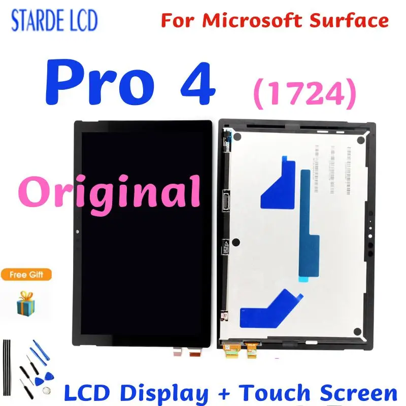 12.3 "Originale Per Microsoft Surface Pro 4 1724 Display Lcd Touch Screen Digitizer Assembly Per Sostituzione Lcd Surface Pro 4