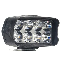 Enhanced Motorcycle LED Headlight - Waterproof Auxiliary Spotlight & Fog Light Accessory (1pcs 8 LED)