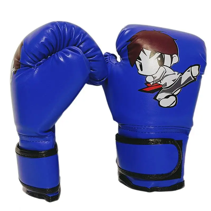 Boxing Gloves For Kids Cartoon PU Leather Training Boxing Gloves Sparring Gear For Kids Home Gym Training Device Muay Thai