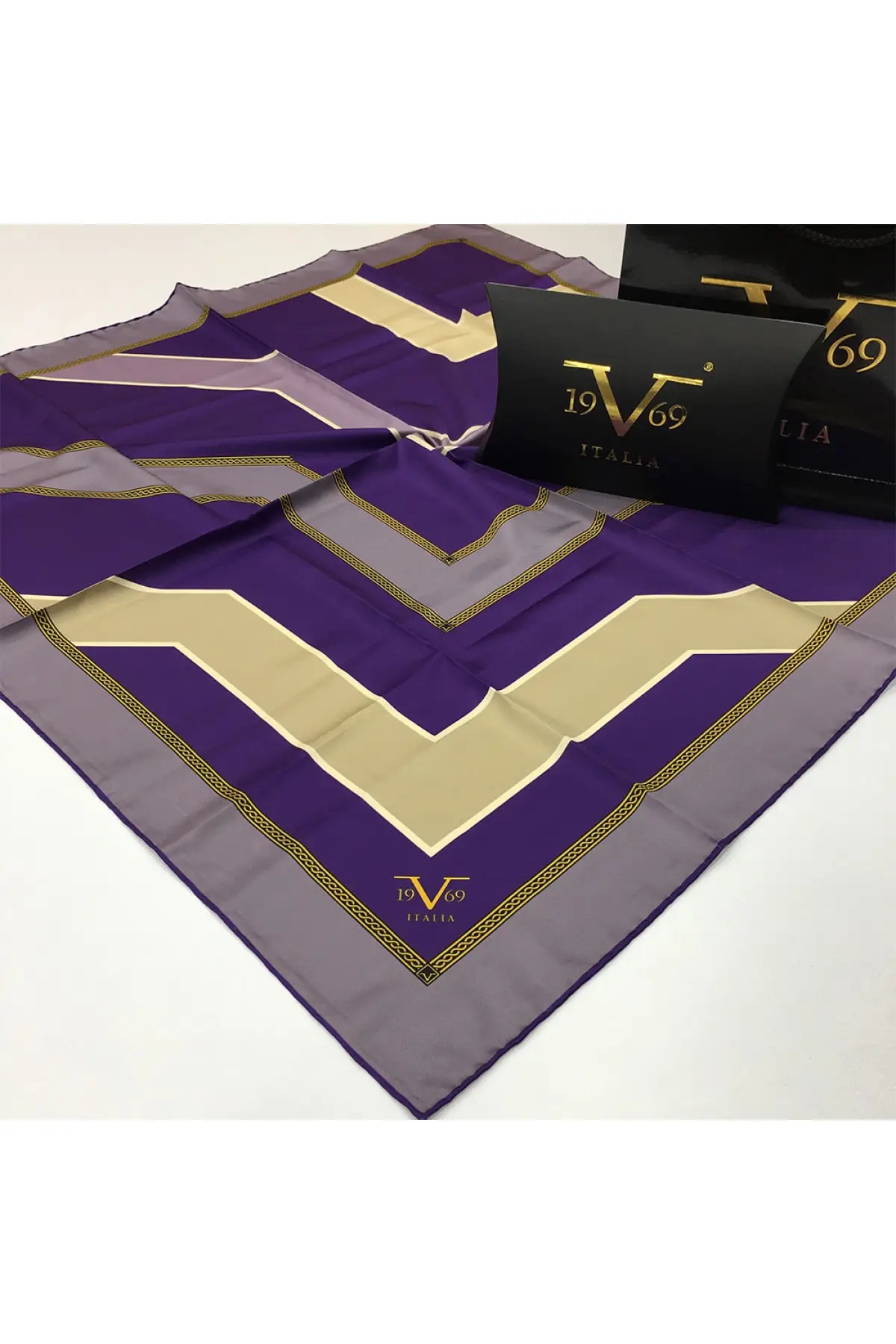 

Women's Purple Twill Scarf 90 x Polyester Hijab Clothing