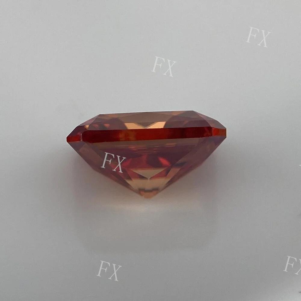 Loose 1~5CT Radiant Cut Garnet Color with GRA Certificate synthetic Moissanite Stone  for Women Jewelry Ring Earrings Making