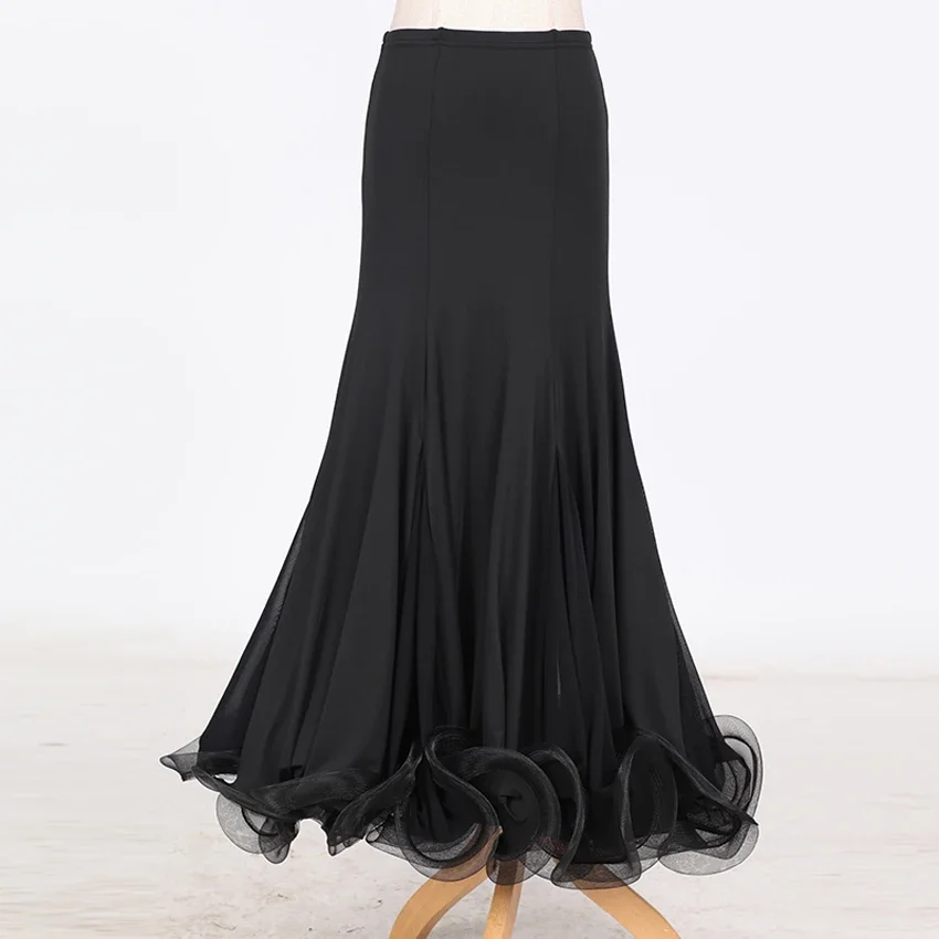 Lady Ballroom Dance Skirt Female Modern Dancing Practice Skirt National Standard Dance Ballroom Suit