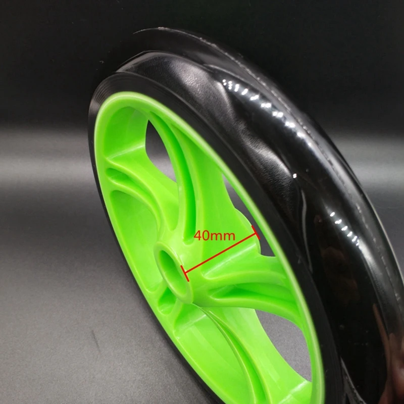 4 Pieces Scooter Wheel 200 Mm PU Material Wheel Thickness 30 Mm ABEC-7 Bearing Scooter Accessories,Transparent Black