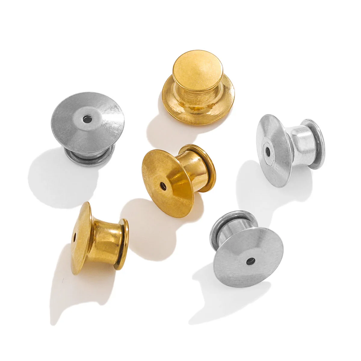 Stainless Steel Earring Back Plug Earring Settings Base Ear Stud Back Earring Stopper For DIY Jewelry Making Supplies 1