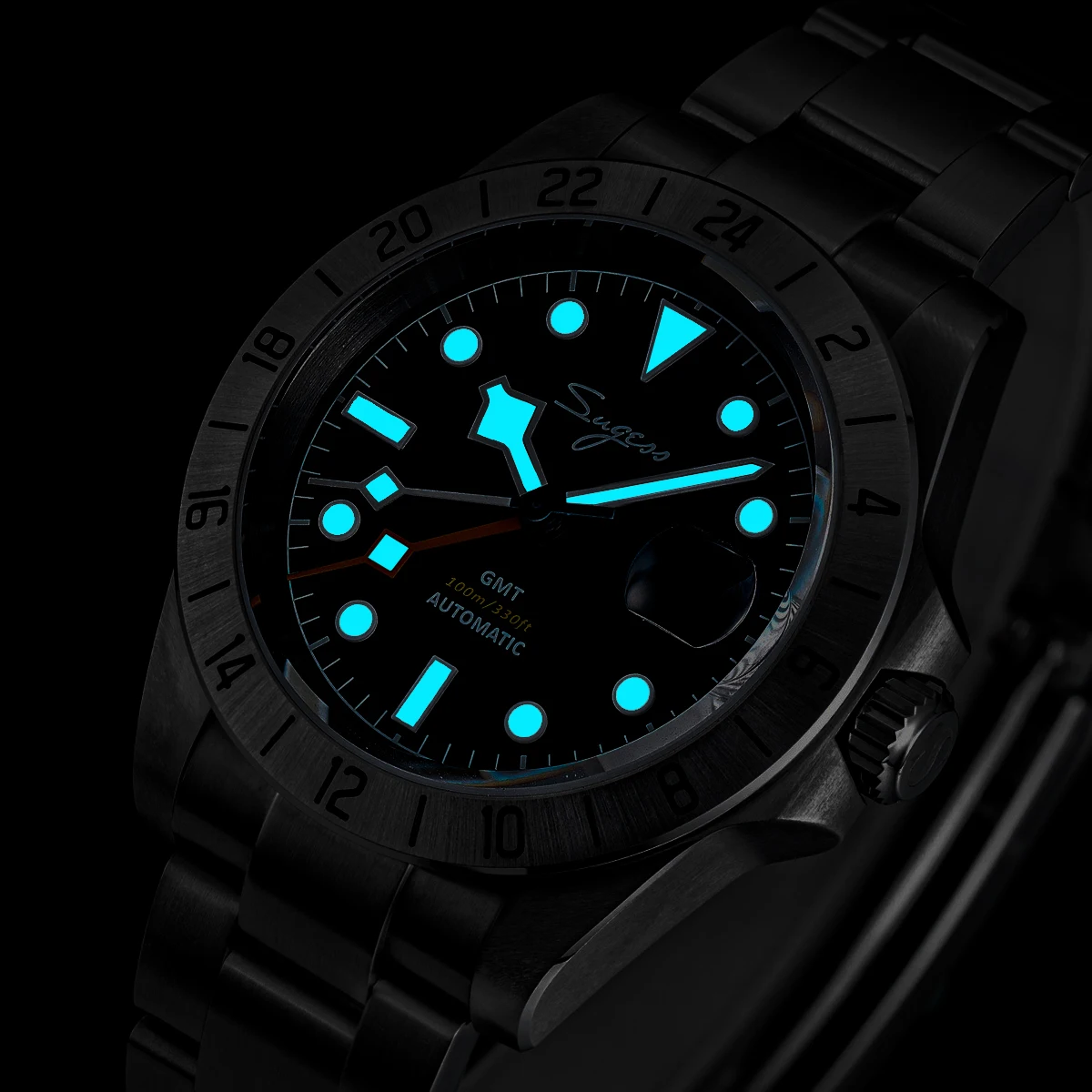 Sugess S463 GMT 自動巻き時計 Heritage S463 BB GMT Deep Blue Dial