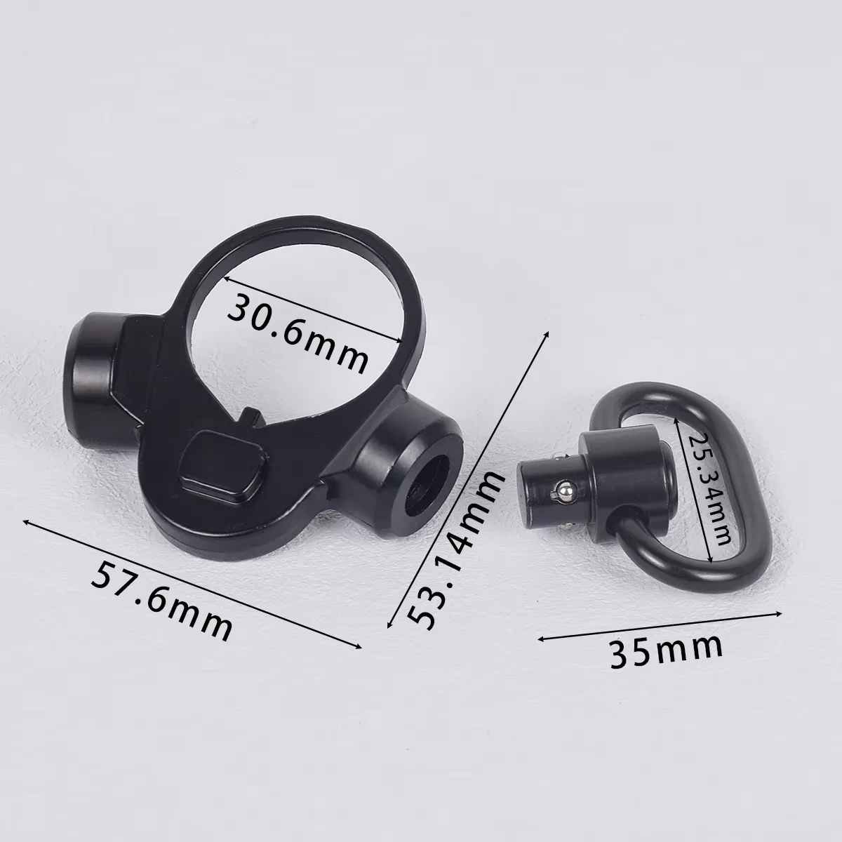 Tactical Quick-Detach Sling Mount Adapter for Hunting and Airsoft Rifles
