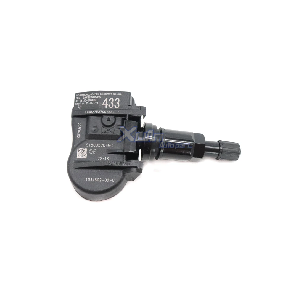 ڵ 4PCS TPMS Ÿ̾ з  ͸ ý 1034602-00-C, ׽  3 S X 433Mhz 