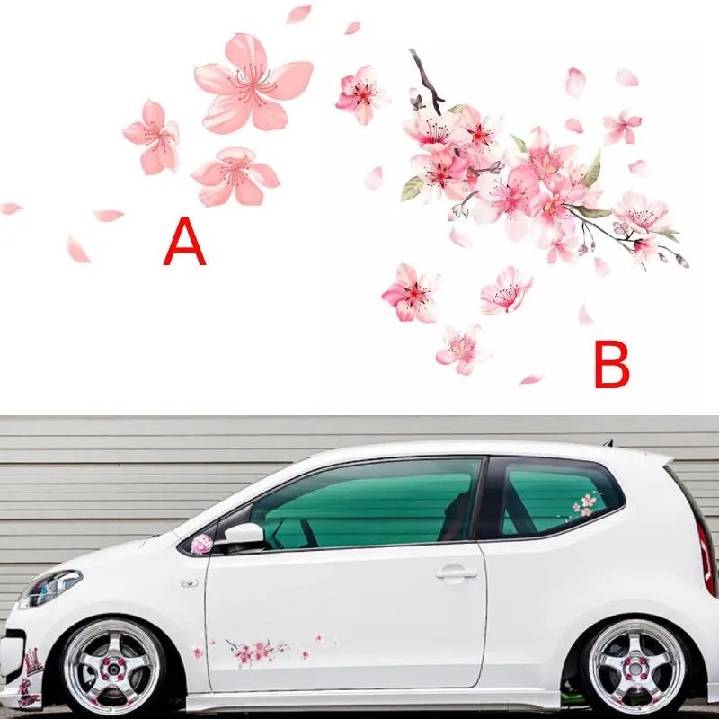 

Waterproof Car Sticker Windshield Blossom Body Bumper Car Cherry Decal Decoration Flower Universal Auto Kitchen