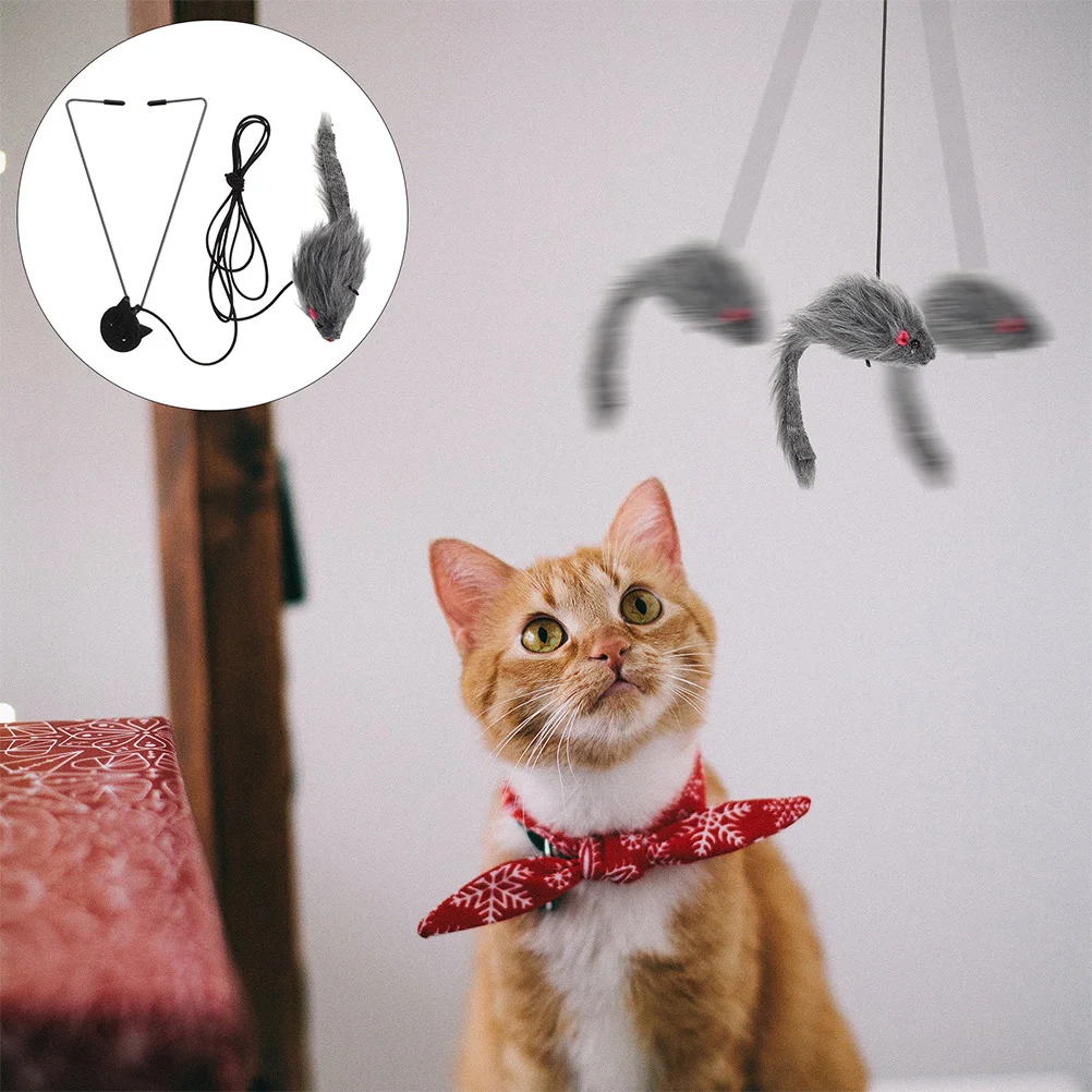 1 Set of Adjustable Hanging Cat Toys Cat Hanging Toys Cat Teaser