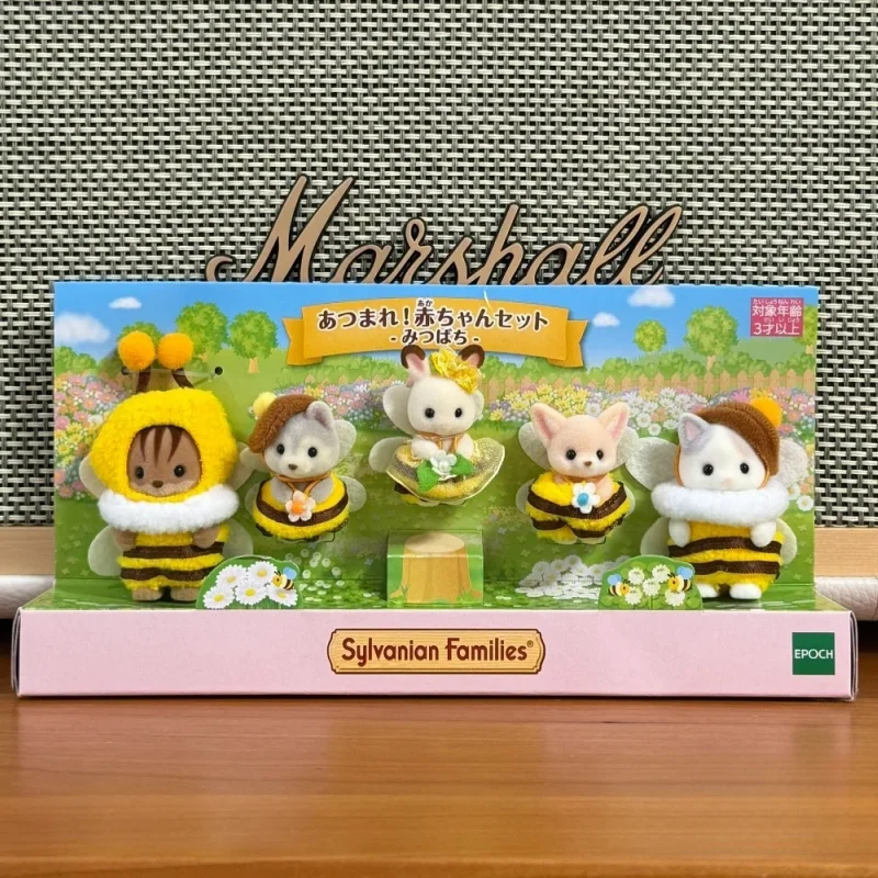 Japan Original Sylvanian Families Bee Disguise Set Figure Doll Model Collection Children Birthday Gifts animal toy set cartoon toy