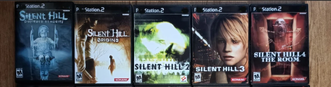 

PS2 Silent Hill Series With Manual Copy Disc Game Unlock Console Station 2 Retro Optical Driver Retro Video Game Machine Parts