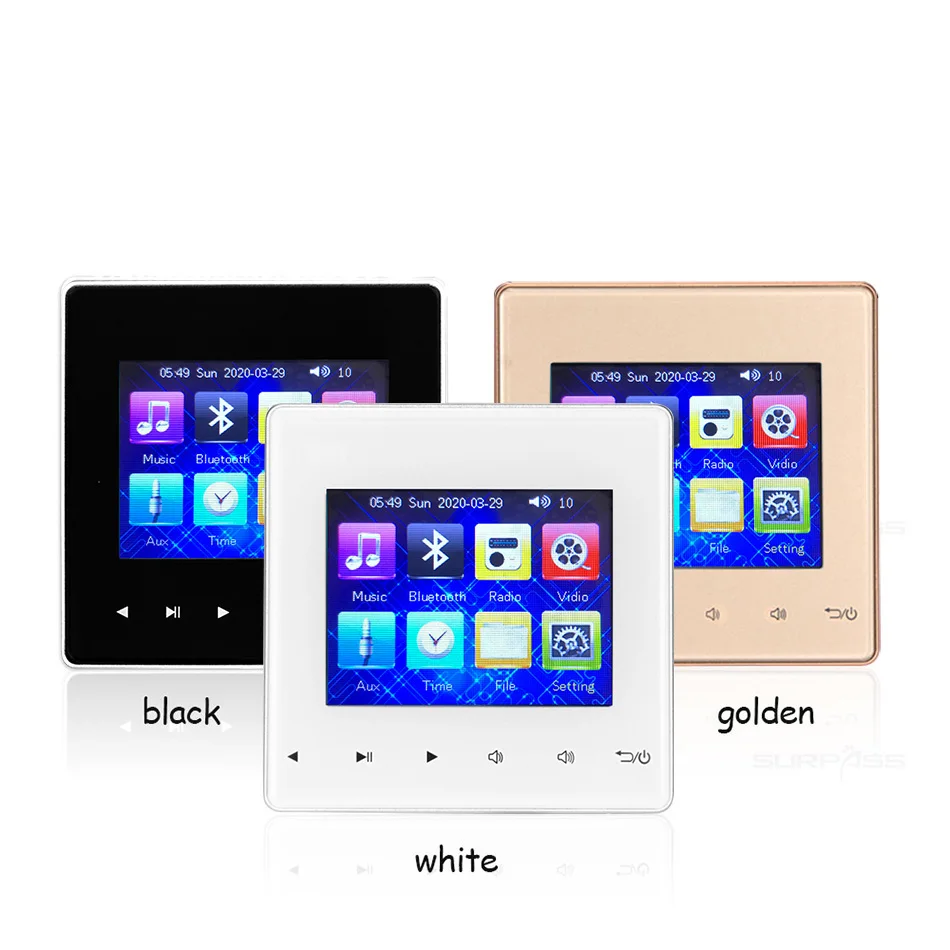 Blue-tooth Smart Control Music System Ceiling Speaker Modules Home Audio System Digital Stereo Amplifier In Wall Waterproof