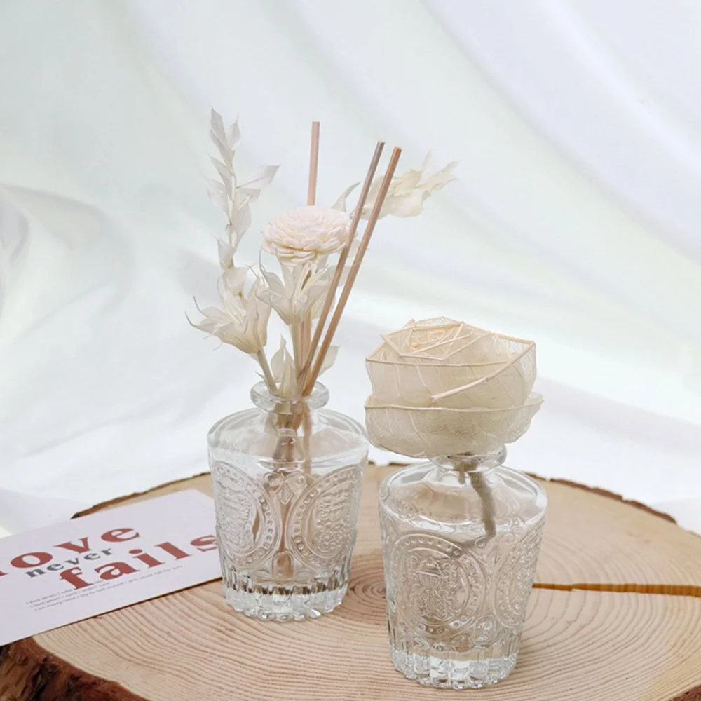 8Pcs Dried Flowers Aromatic Rattan Diffuser Replacement Stick Wood Rattan Through Flowers Diffusers reed diffuser stick wood scent diffuser aroma diffuser sticks fragrance diffuser refill stick