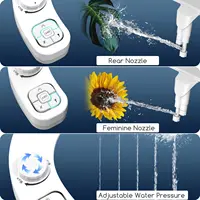 SAMODRA Non-Electric Left-Hand Bidet - Self Cleaning Dual Nozzle (Frontal and Rear Wash) Fresh Water Bidet 2