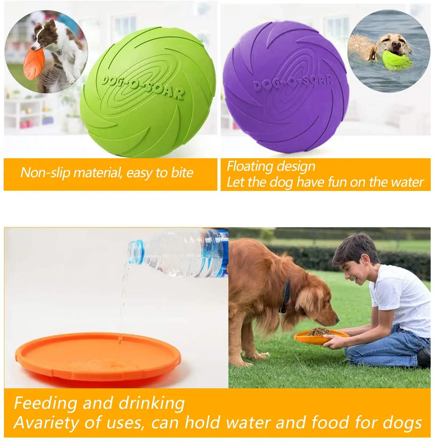 Soft Pet Flying Discs Dog Toys Silicone Flying Disc Retailisto