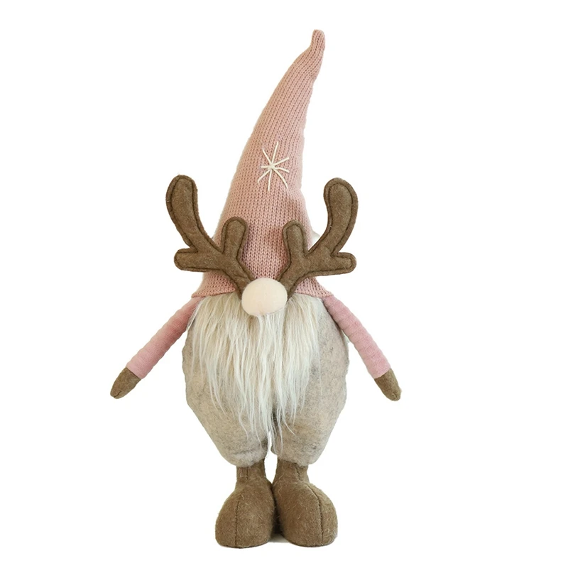 

Faceless Forest Old Man Doll Decoration Christmas Decoration Pink Christmas Dwarf Nordic Decoration Doll