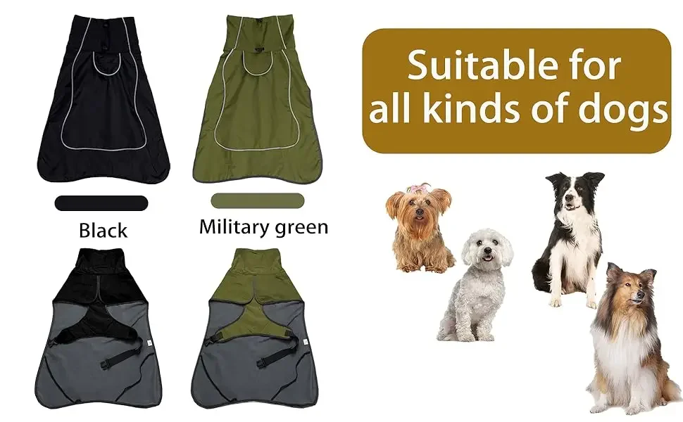 Detailansicht: Weiches Fleecefutter der ATUBAN Hundejacke. 