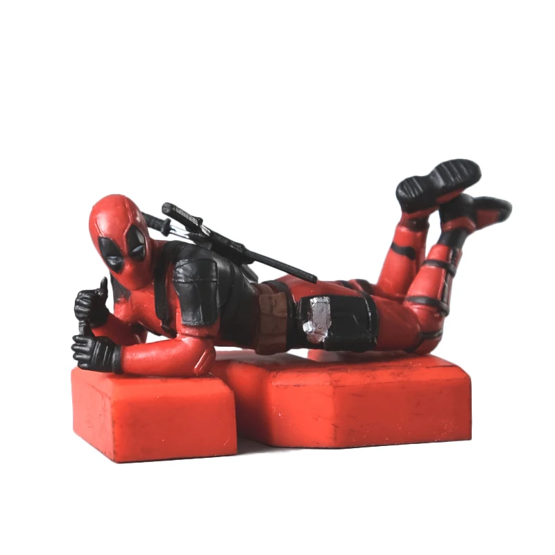 Disney Marvel Movie Deadpool Model Anime Car Interior Mini Figure Collection, juguetes para niños, consola central, decoración, adorno, regalos