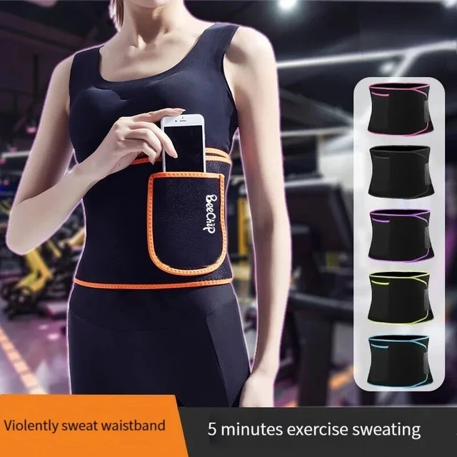 Aparador de cintura para mulheres e homens Sweat Band Waist Trainer para  treinamento de alta intensidade e exercícios - AliExpress