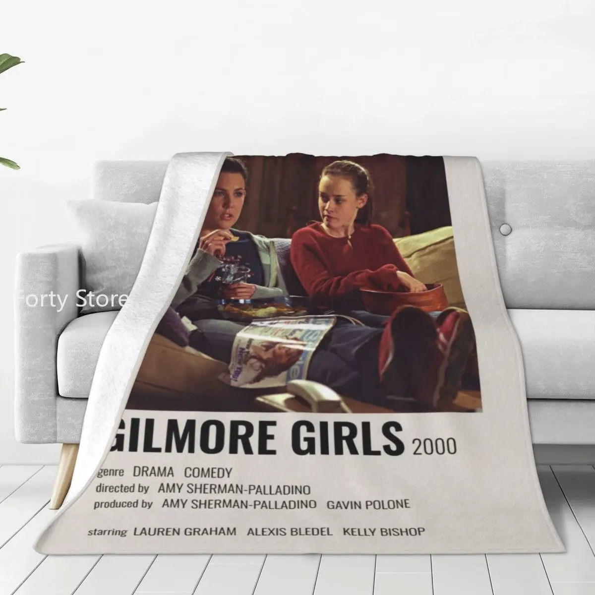 

Gilmore Girls Blanket American Funny Television Camping Flannel Bedding Throws Soft Warm Couch Bed Custom Bedspread Gift Idea