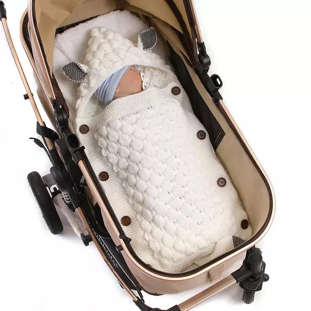 Cotton Muslin Blanket Cotton Blanket Swaddle Blanket Cotton Swaddle Cotton Gauze Blanket Cotton Knit Blanket Knit Blanket Baby Winter Swaddle Wrap Blankets Knitted Toddler Infant Baby Swaddle Kids Warm Stroller Crib Envelope Newborn Blankets