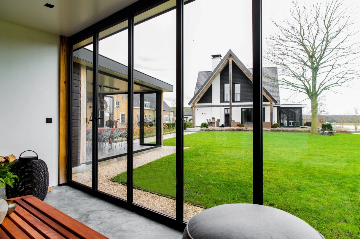 DN Latest Design Folding Door Waterproof Exterior Double Glazing Patio Accordion Door Aluminum Frame Tempered Glass Bifold Doors