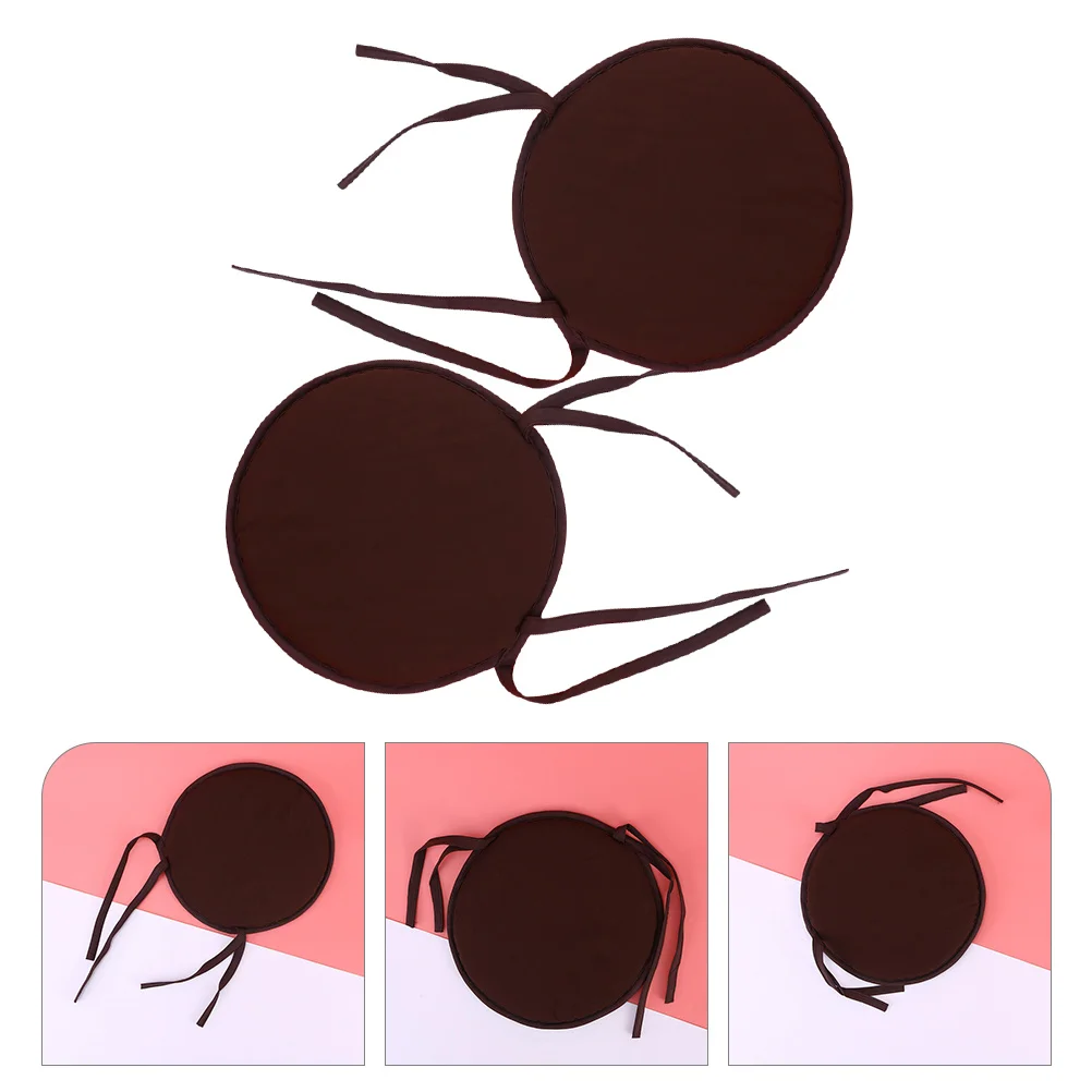 

2 Pcs Cushion Chair Seat Pad Pillow Round Polyester (Polyester) Kitchen Cushions
