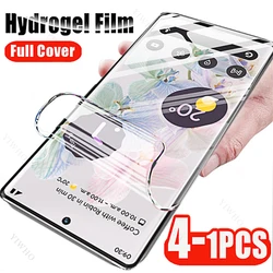 Transparent Soft Hydrogel Screen Protector Film - 4 - Pack - 2pcs (Pixel 7 Pro)