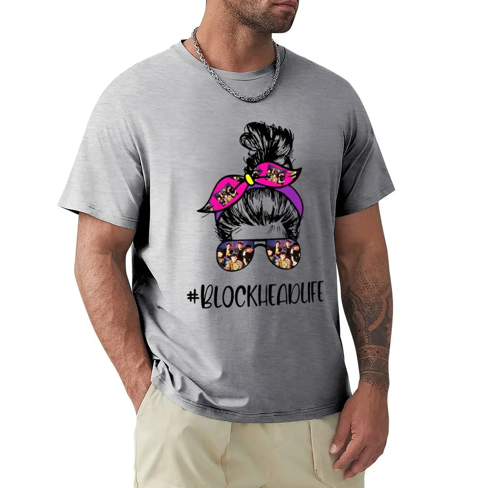 

NKOTB Bun Girl T-shirt Aesthetic clothing summer clothes mens vintage t shirts