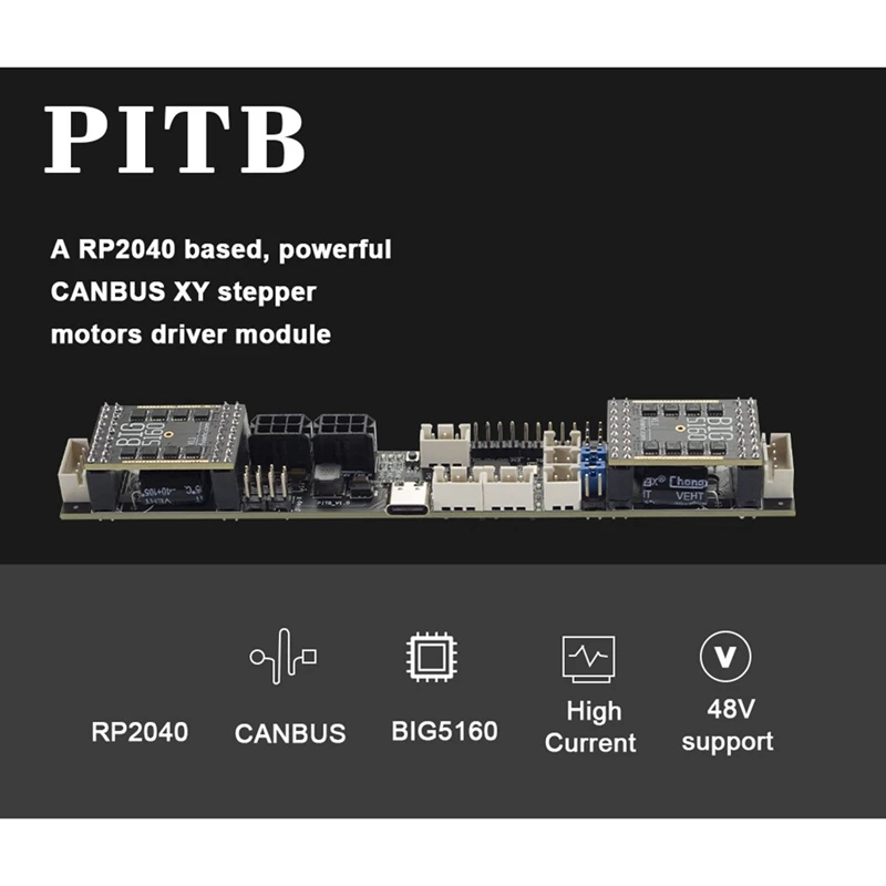 FYSETC 및 DFH PITB 마더보드 베이스, RP2040, 강력한 캔버스 XY 스텝퍼 모터 드라이버 모듈, 대형 5160 드라이버, 1 세트