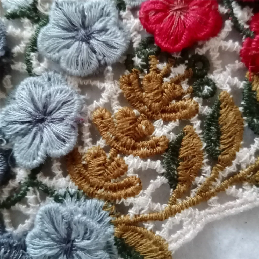 Delicate Hollow Lace Collar Embroidery Lace Fabric DIY Applique Collar Decoration Clothes Neckline Sewing Accessories lace fabric,lace garment accessories,lace sewing supplies,lace decoration,lace accessories,lace sewing accessories,clothing accessories
