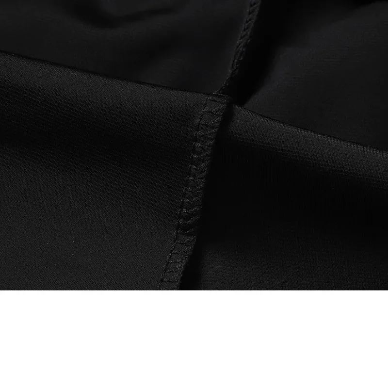 Summer Men's Solid Zipper Pockets Vacation Elastic High Waisted Casual Sports Loose Trousers Preppy Style High Street Shorts