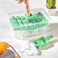 Ice Trays for Freezer with Lid & Bin, Ice Cube Tray Making 68 pcs Ice Cubes, Easy Press to Release Ice 3