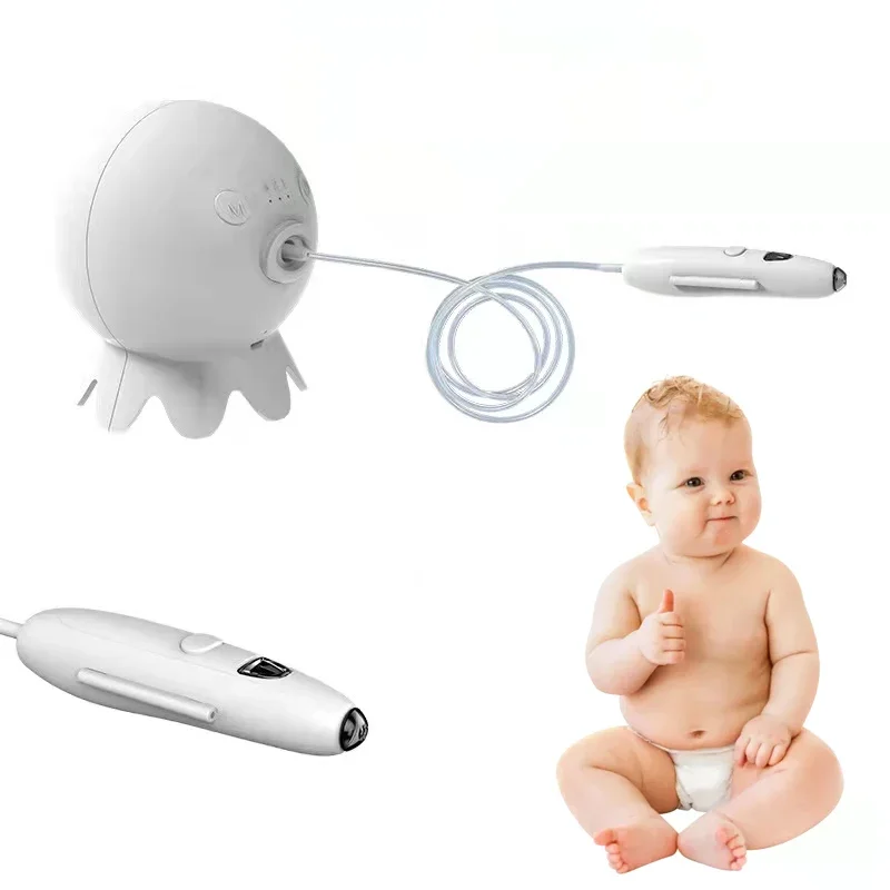 Oplaadbare Baby Nasale Snot Aspirator Verstelbare Zuigkracht Gezondheidszorg Elektrische Veiligheid Neus Reiniger Voor Pasgeboren Peuter Tool