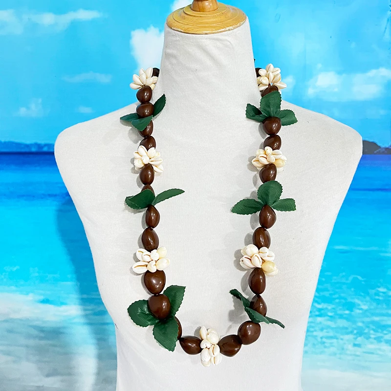 Buy Kukui Nut Shell Lei Online In India - Etsy India