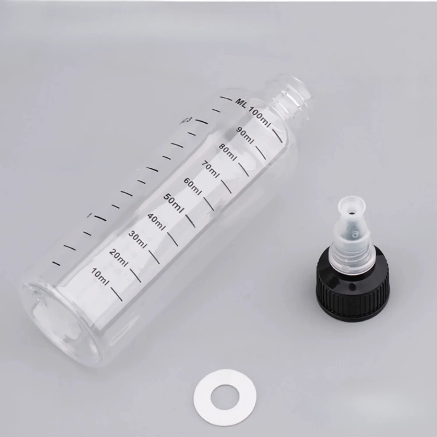 1Pcs 30ml/60ml/100ml/120ml/250ml Plastic PET Juice Liquid Capacity Dropper Bottles Twist Top Cap Tattoo Pigment Ink Containers 2