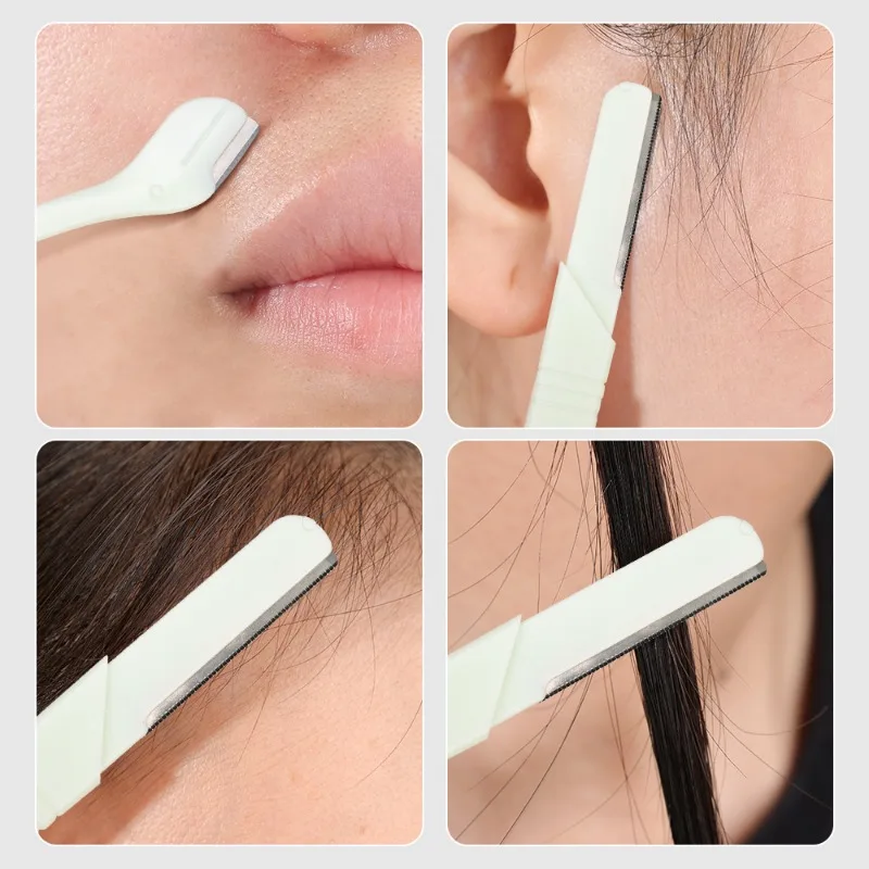 Eyebrow Trimmer Portable Double Head Protective Mesh Blade Shaver Eye Brow Epilation Hair Removal Cutters Safe Woman Makeup Tool 3