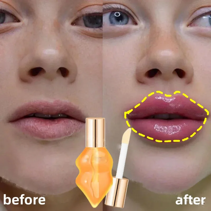 

Instant Lip Plumper Gloss Oil Increase Elasticity Long-lasting Moisturizing Fade Fine Lines Lipstick Sexy Plumping Care Makeup