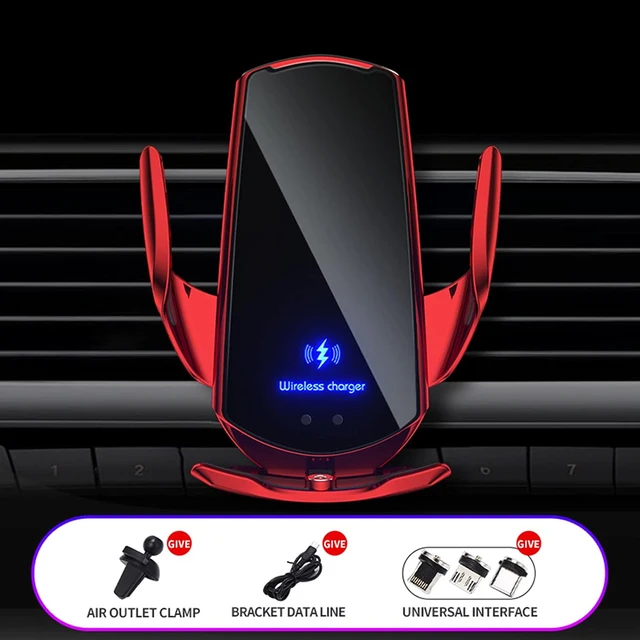 Porta Cellulare Auto 77132 S5 Caricatore Per Auto Wireless A Morsetto Automatico Per IPhone Supporto Per Telefono Air Supporto Telefono Auto Ricarica Wireless - Foto 2