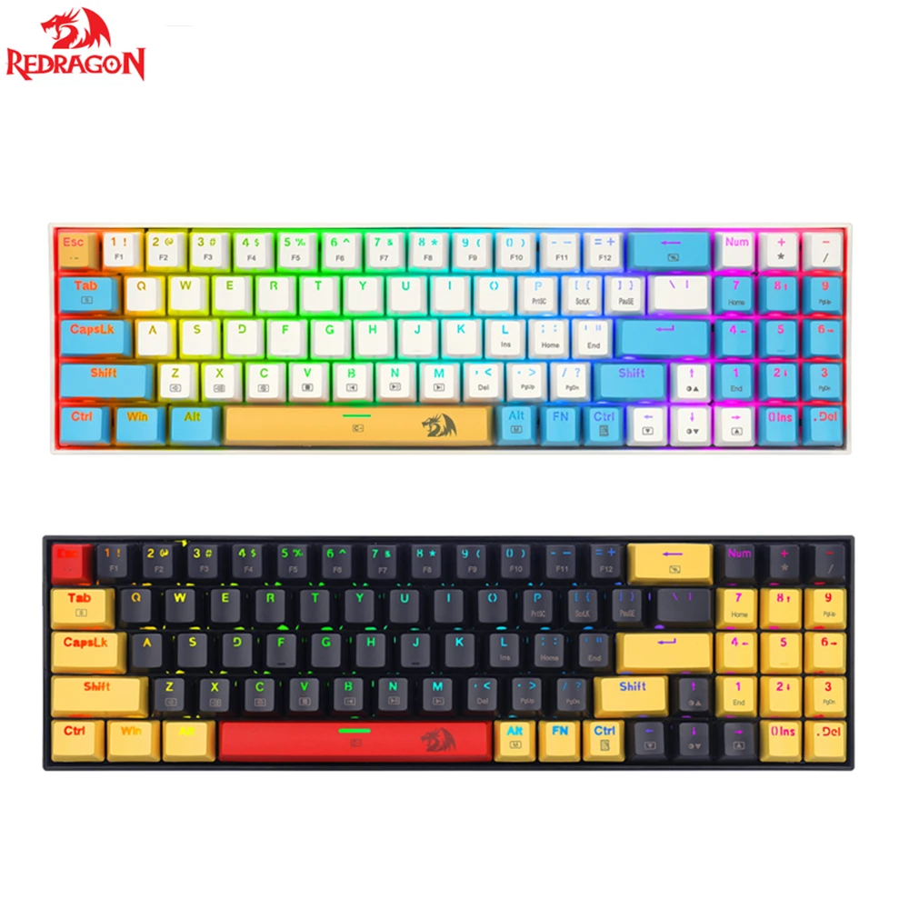 Redragon K688 Gaming Mechanical Keyboard Rgb Backlit 78 Keys Swith Anti